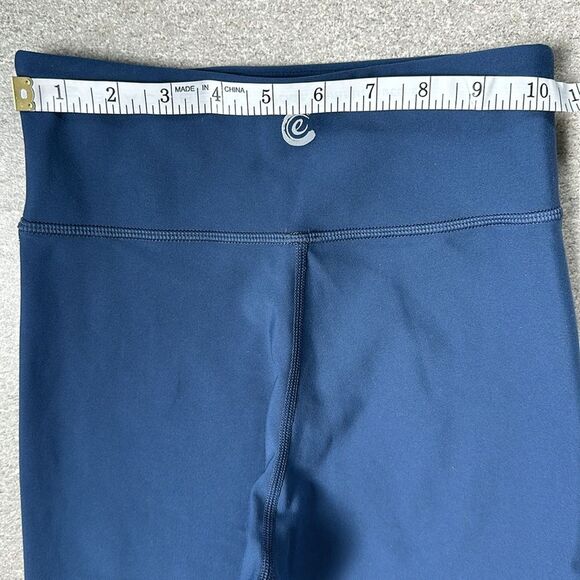 NEW Calme by Johnny Was Cutout High Waist Gym Yoga Leggings in Midnight Blue XS - Picture 12 of 15
